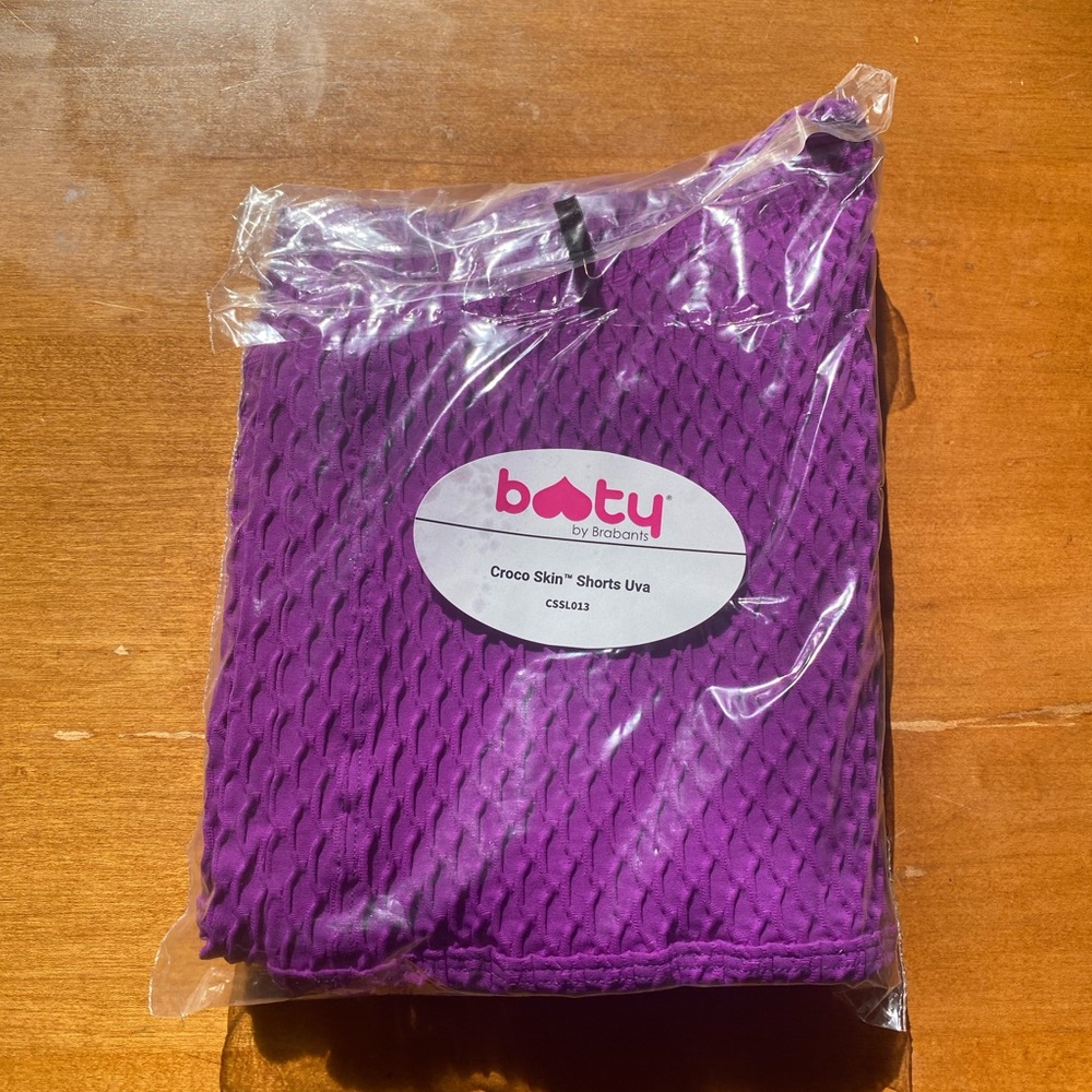 Booty by Brabants Croc Skin Shorts UVA color. Never worn, direct from package.